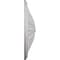 Ekena Millwork Brontes Ceiling Medallion (Fits Canopies up to 3 5/8"), 25 1/2"OD x 5 1/2"P, Ultra Pure White CM25BRUWF - alternate 4